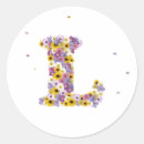 Search for initals stickers Floral