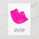 Search for lips rsvp cards Pink