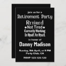 Search for funny retirement party postcards Black and white