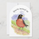 Search for robin bird invitations Watercolor