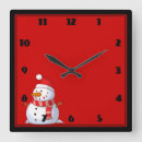 Search for holiday snowman clocks Festive