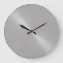 Search for stainless steel clocks Silver