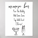 Search for cocktail sign posters Mimosa bar