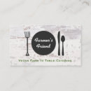 Search for vegetarian business cards Caterer