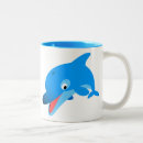 Search for dolphin cartoon mugs Kawaii