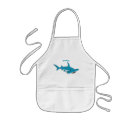 Search for shark kids aprons Fish