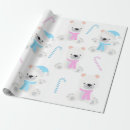 Search for polar bear christmas wrapping paper Pink
