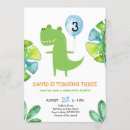 Search for three rex birthday invitations Boy third birthday