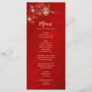 Search for red and gold wedding menus Couple