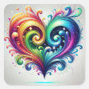 Search for rainbow swirl stickers Heart