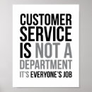 Search for customer service posters Black and white