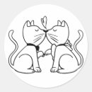 Search for cat wedding stickers Cute