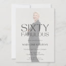 Search for 60 and fabulous sixty years invitations 60th