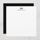 Search for modern note cards Black and white