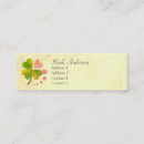 Search for lucky business cards 4 leaf clover