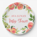 Search for peach paper plates Fruit baby shower