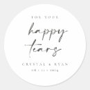Search for signs wedding stickers For your happy tears
