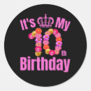 Search for 10th birthday stickers Girls