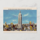 Search for vintage building postcards Empire state building