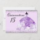 Search for purple silver quinceanera invitations Glitter