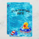 Search for 8th pool birthday invitations Water