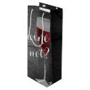 Search for wine glasses gift bags Black