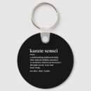 Search for sensei key rings Karate design