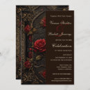 Search for black red gold wedding invitations Trendy