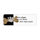 Search for dog bone return address labels Puppy