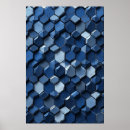 Search for hexagons posters Blue
