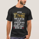 Search for 27th wedding anniversary tshirts Married