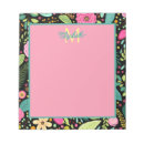 Search for flower monogram notepads Teal