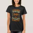 Search for vintage 1949 tshirts 74th