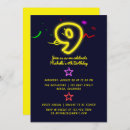 Search for neon sign party invitations Bright