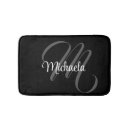 Search for monogrammed bath mats Typography