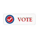 Search for vote return address labels Red