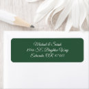Search for dark forest return address labels Deep forest green