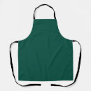 Search for plain green aprons One colour