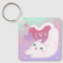 Search for fluffy kitten key rings Kawaii