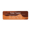 Search for brown return address labels Earthy