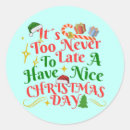 Search for never too late stickers Text