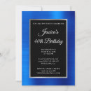 Search for silver black royal blue invitations Modern