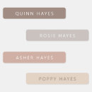 Search for name for kids labels Simple modern clean minimal