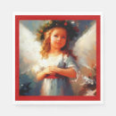 Search for christmas angel napkins Wings
