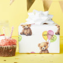 Search for brown teddy bear wrapping paper Birthday