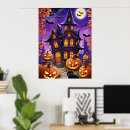 Search for cat full moon posters Spooky