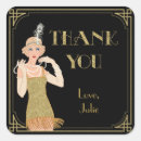 Search for the roaring 20s stickers Black