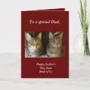 Search for cat fathers day cards Red