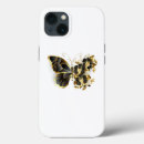 Search for flowers and butterflies iphone cases Gold