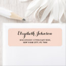 Search for white and rose gold return address labels Simple